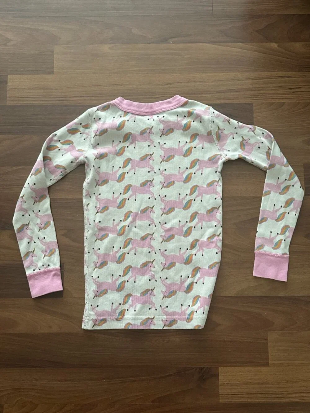 Hanna Andersson Pajama Top Size 5 Pink Unicorn Print